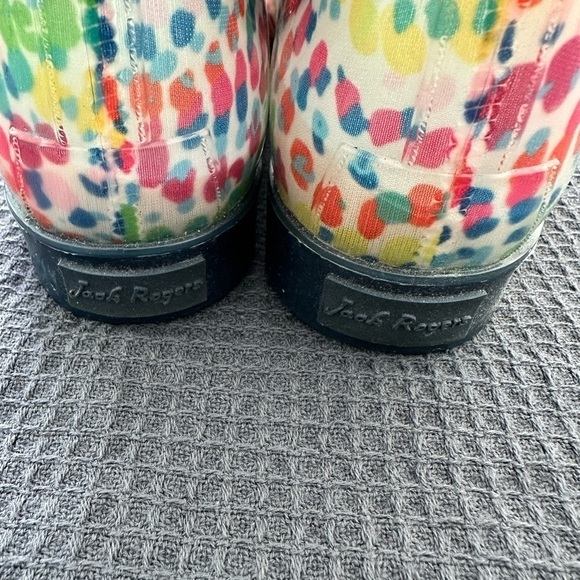 Jack Rogers Chelsea Style Weatherproof Romantic Colorful Feminine Booties Size 6 - Picture 9 of 11